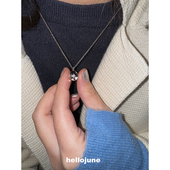 椭圆星芒 hellojune s925通体925银 项链