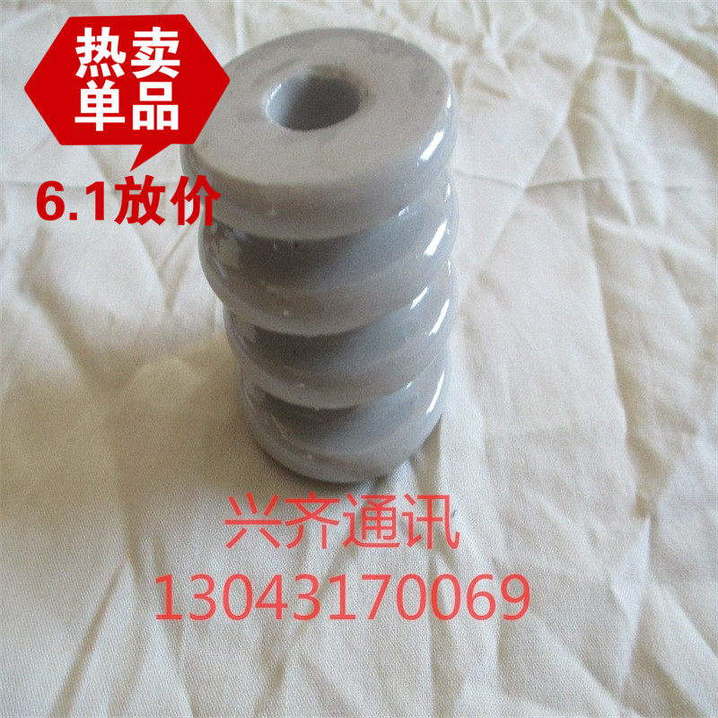 热销通信绝缘陶瓷三沟多沟蛋柱方型隔电子瓷瓶三沟弯墙担