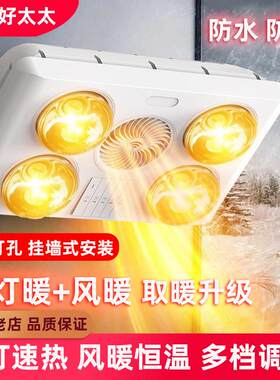 强暖型4灯+风暖壁挂式浴霸