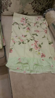 水星家纺 纯棉三/四件套 夏沫之晨全棉斜纹印花床单被套床上用品