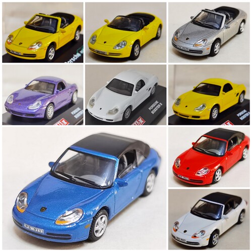 1/72 保时捷911敞篷 软顶 BOXSTER合金车模