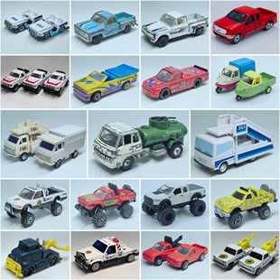 二手1/64左右皮卡卡车模型救援拖车大脚车登机车清障车福特雪佛兰