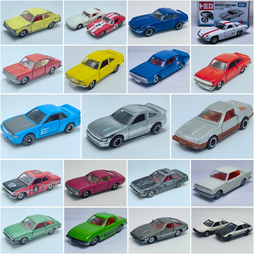 二手1/64左右tomy多美卡老款运动车模型AE86淑女RX7