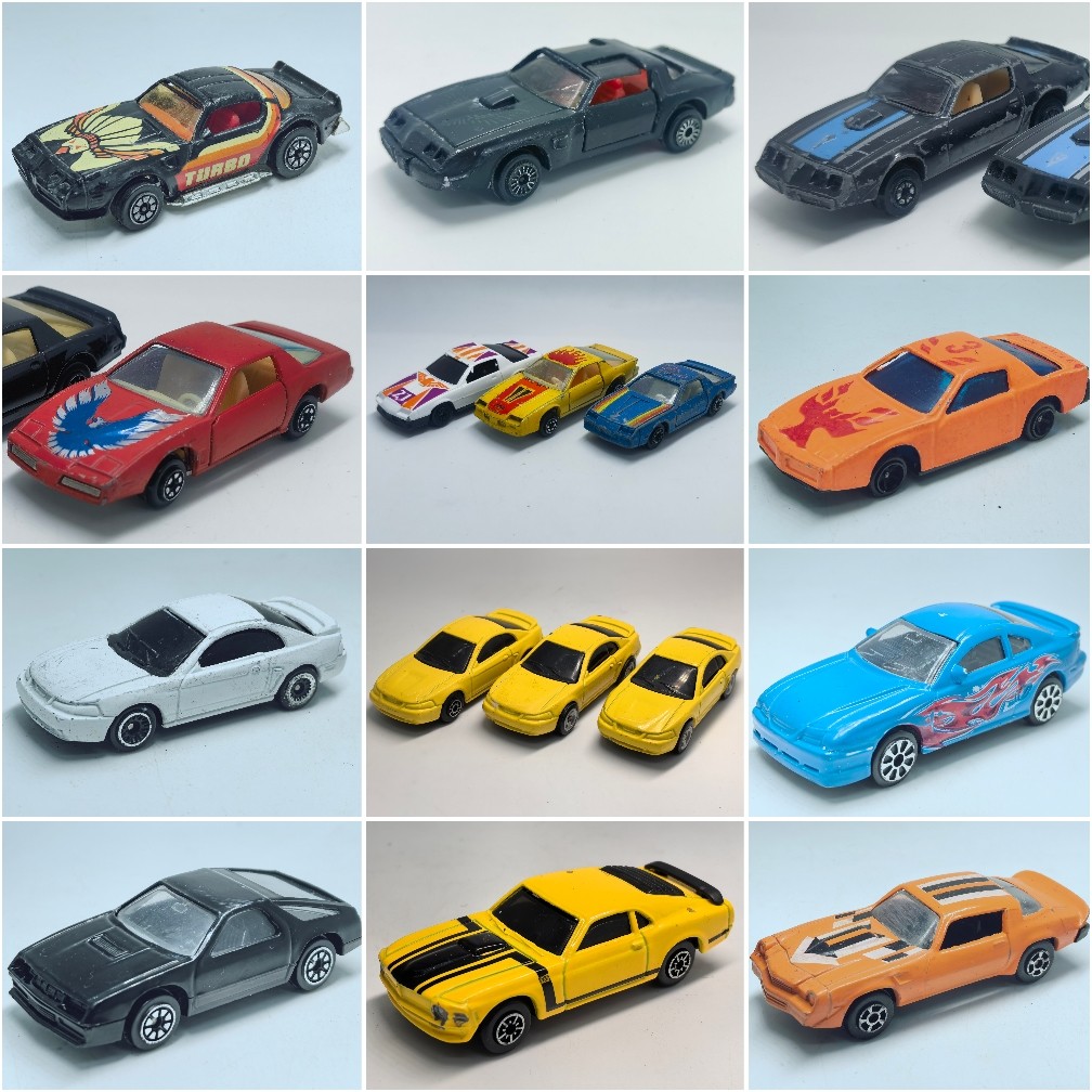 1/64左右两门车美国肌肉跑车雪佛兰科迈罗野马庞蒂克火鸟合金车模