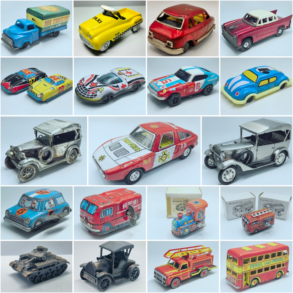 二手玩具功能未验证需验证请提出铁皮车发条玩具警车打火机转笔刀