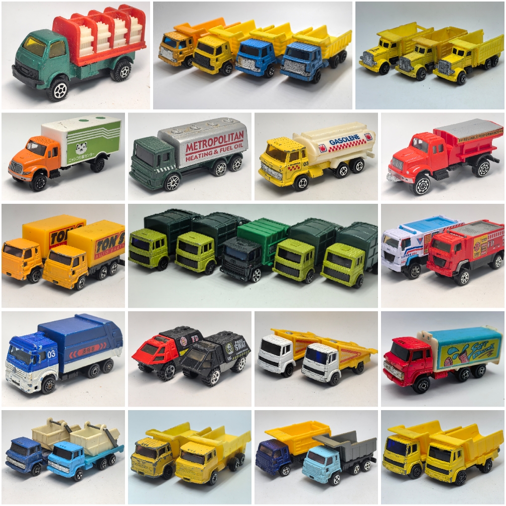 二手小比例玩具工程车 翻斗车 泥头车垃圾车达喀尔清障车厢式货车