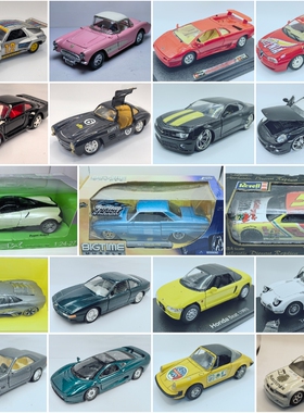 二手1/24左右大比例合金车模比美高SS意大利产捷豹奔驰宝马野马