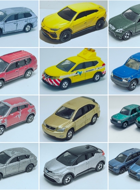 二手1/64左右tomy多美卡SUV模型兰博基尼RAV4欧蓝德奇骏RX300