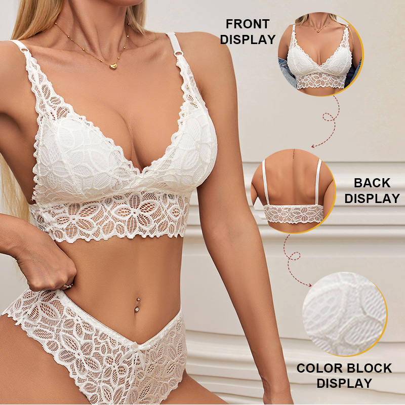 Bra Bralette Lingerie Brassiere Cotton Female Underwear Set
