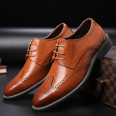 Men oxford brogue leather shoes super large 45 46 47 48 size