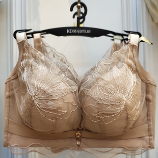 100 %感觉百分百内衣新款轻奢婴儿棉调整型侧收副乳聚拢文胸6000