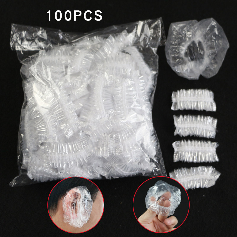 一次性加厚防水耳套染发焗油耳罩洗头发洗澡防耳朵进水100只