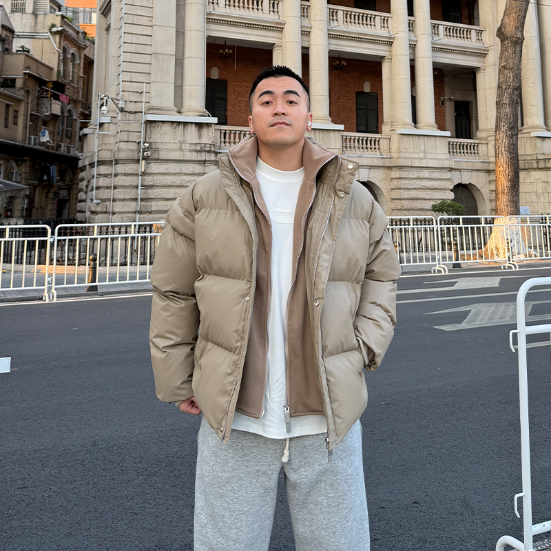 FFMR加厚冬季假两件棉服