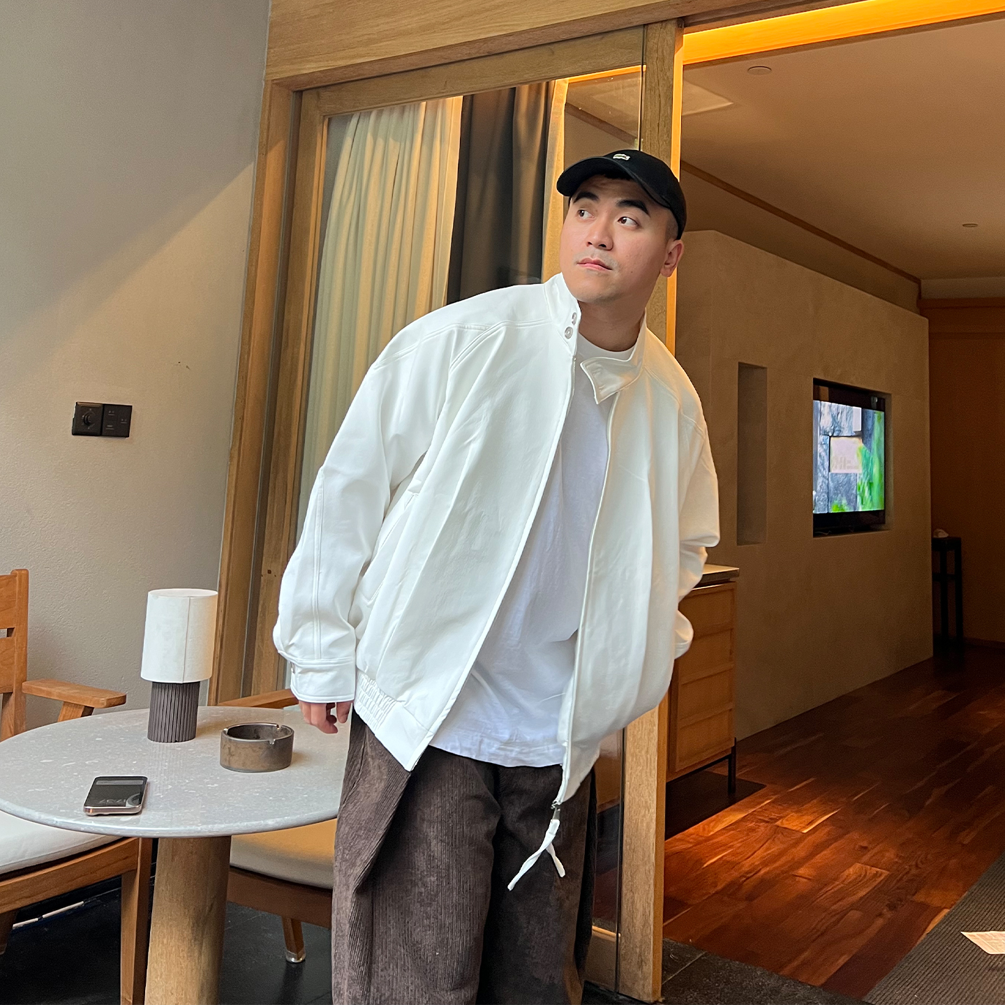 FFMR「雅痞立领插肩袖夹克」2025秋冬工装短款飞行夹克翻领外套男