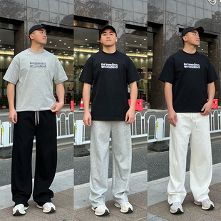 FFMR 2025夏季廓形裤线设计卫裤休闲宽松百搭垂感运动休闲裤男