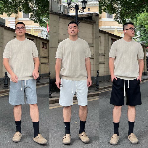 FFMR夏季重磅透气宽松五分裤男
