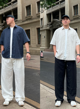 FFMR【天丝亚麻 透气轻薄】2026夏季老钱风休闲垂感宽松裤子男