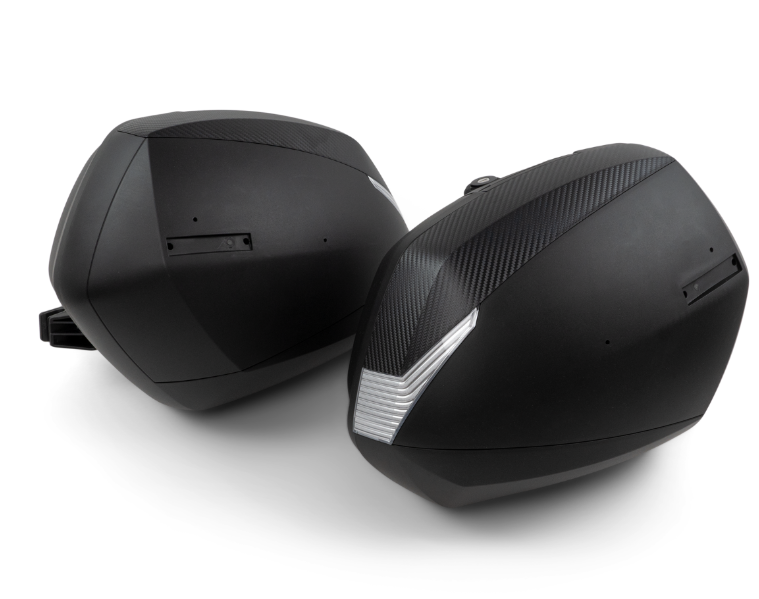 进口原厂can-am庞巴迪蜘蛛f3 f3s改装shad硬边箱两侧边包防水黑色