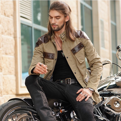 uglybros复古带护具中长款防摔服