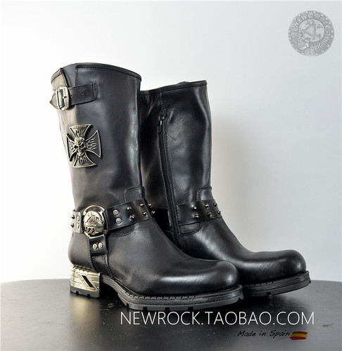 newrock西班牙进口摩托骑行靴