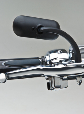 阿伦奈斯哈雷用883 X48软尾肥仔街霸滑翔后视镜倒车镜黑色反光镜