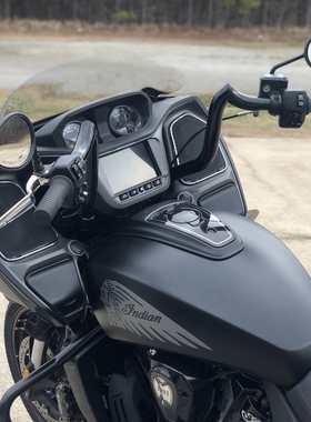 美国进口KST印第安挑战者改装车把匪帮羊角把14英寸高把黑色电镀