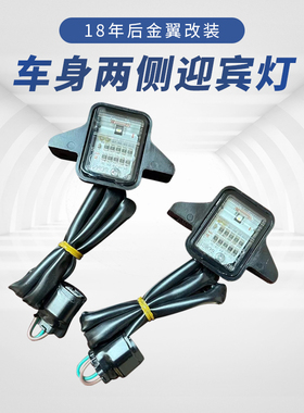 现货18年后金翼Gold wing GL1800改装氛围灯车身两侧照地迎宾灯