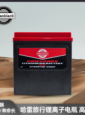 Advanblack哈雷滑翔路王正三轮改装轻便锂电瓶带充电器锂离子电池