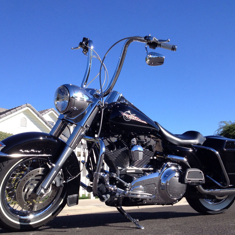 现货哈雷路王肥仔豪雅继承者司令改装车把匪帮回弯猿猴高把16 寸