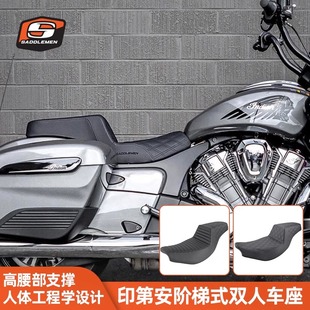 Saddlemen印第安大师首领挑战者改装双人坐垫超级酋长Bobber座椅