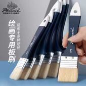 凤凰油画笔刷714鬃猪毛短杆724长杆油画刷加厚硬质丙烯水粉油画刷