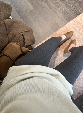 CHIA冬季抓绒紧身包腿巨巨巨显瘦可裁长短的高腰保暖打底裤