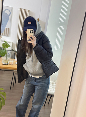 CHIA穿出小蛮腰的白鸭绒羽绒服立体感收腰修身瘦身款版型巨显瘦