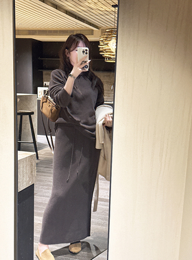 CHIA三季可穿的100美丽诺羊毛高智感穿搭气质高冷修身针织两件套