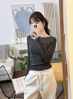 CHIA三季可穿修身气质巨巨巨显瘦耐看的平领长袖针织衫多色