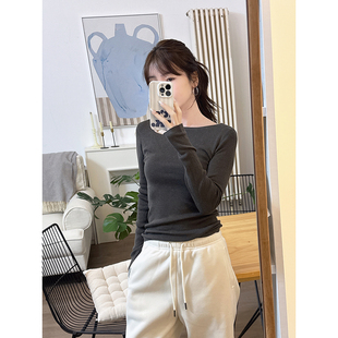 针织衫 CHIA三季 平领长袖 气质巨巨巨显瘦耐看 多色 可穿修身