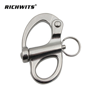 RICHWITS 不锈钢316 固定弹簧卸扣 sanp shackle 自锁卸扣 海军扣