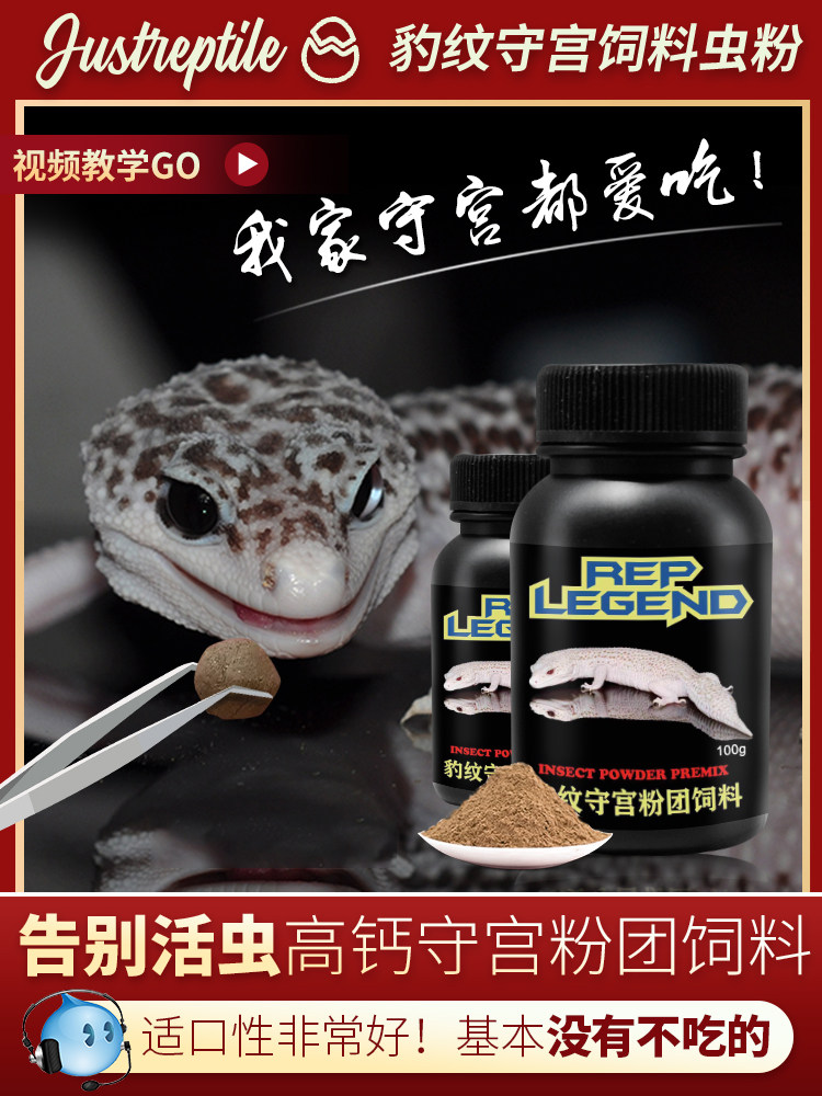 豹纹守宫虫粉粮爬宠饲料活体蜥蜴特色爬宠/鸣虫