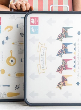 韩国菜板厨房加厚双面两用案板家用抗菌防霉切菜板塑料PE生熟砧板