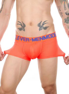 舒爽内裤C低腰VER透气LE锦纶透气-网纱平角男士裤MENMODE