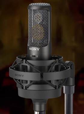 Sony/索尼 C-100 摄像机直播专用电容式麦克风专业录音棚电脑话筒
