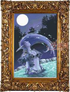 [精准印花可定制图案]魔兽世界十字绣*暗夜精灵德鲁伊WOW*非成品