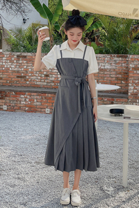 现货  设计感不规则连衣裙女2024夏季新款303-Q320-P105-K158图片