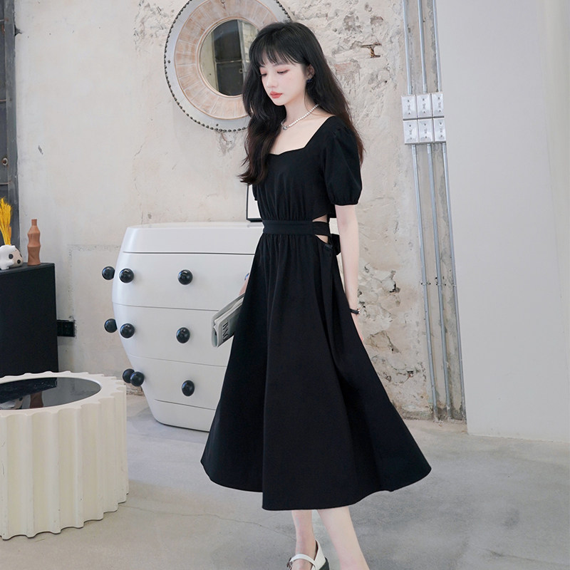 现货三个色露腰连衣裙女2024夏新款303-Q258-P100-K148,女装连衣裙,宁宁家