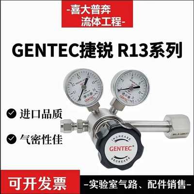 GENTEC捷锐R13SLGT-DLG-52-10不锈钢减压器高纯气体微小型减压阀
