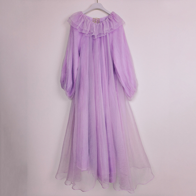 2025新款高端连帽桑蚕丝连衣裙