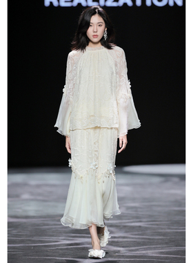 气质女神范高端品牌真丝桑蚕丝大牌轻奢华套装女装夏季连衣裙套裙