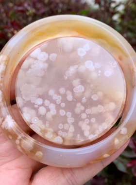 黄色果冻体樱花时尚风玛瑙手镯