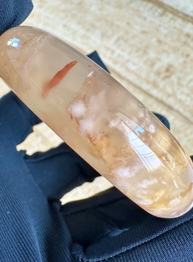 红色仙女飘花生日礼物玛瑙手镯