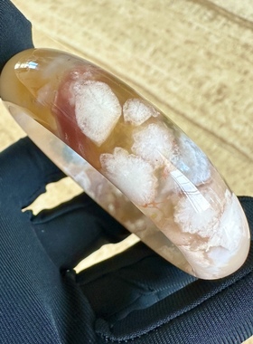 绿色樱花网红百搭风转运玛瑙手镯